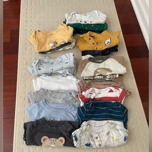 Baby Boy - multiple bodysuits / pants - size 24 months